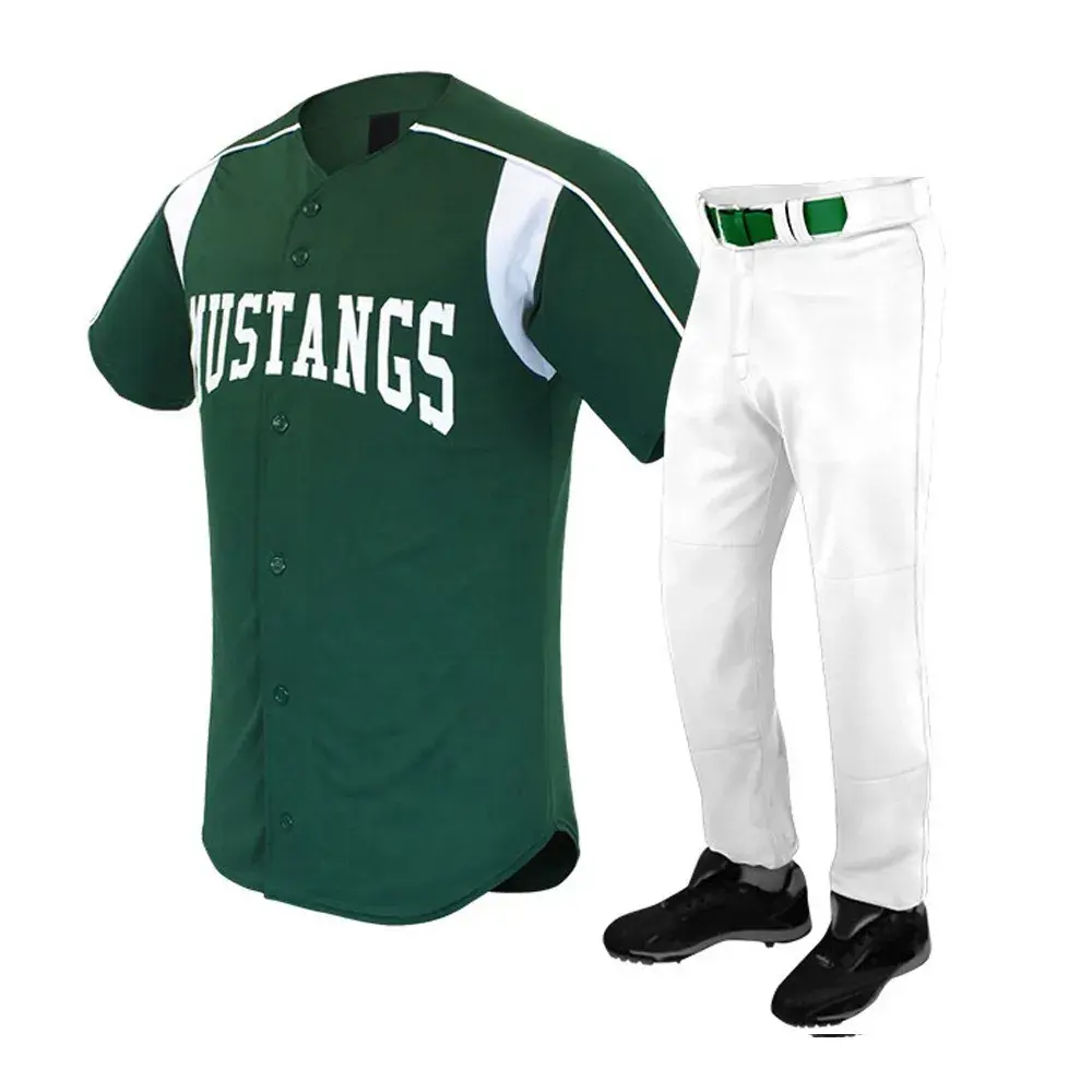Baseball Uniform Green Color
