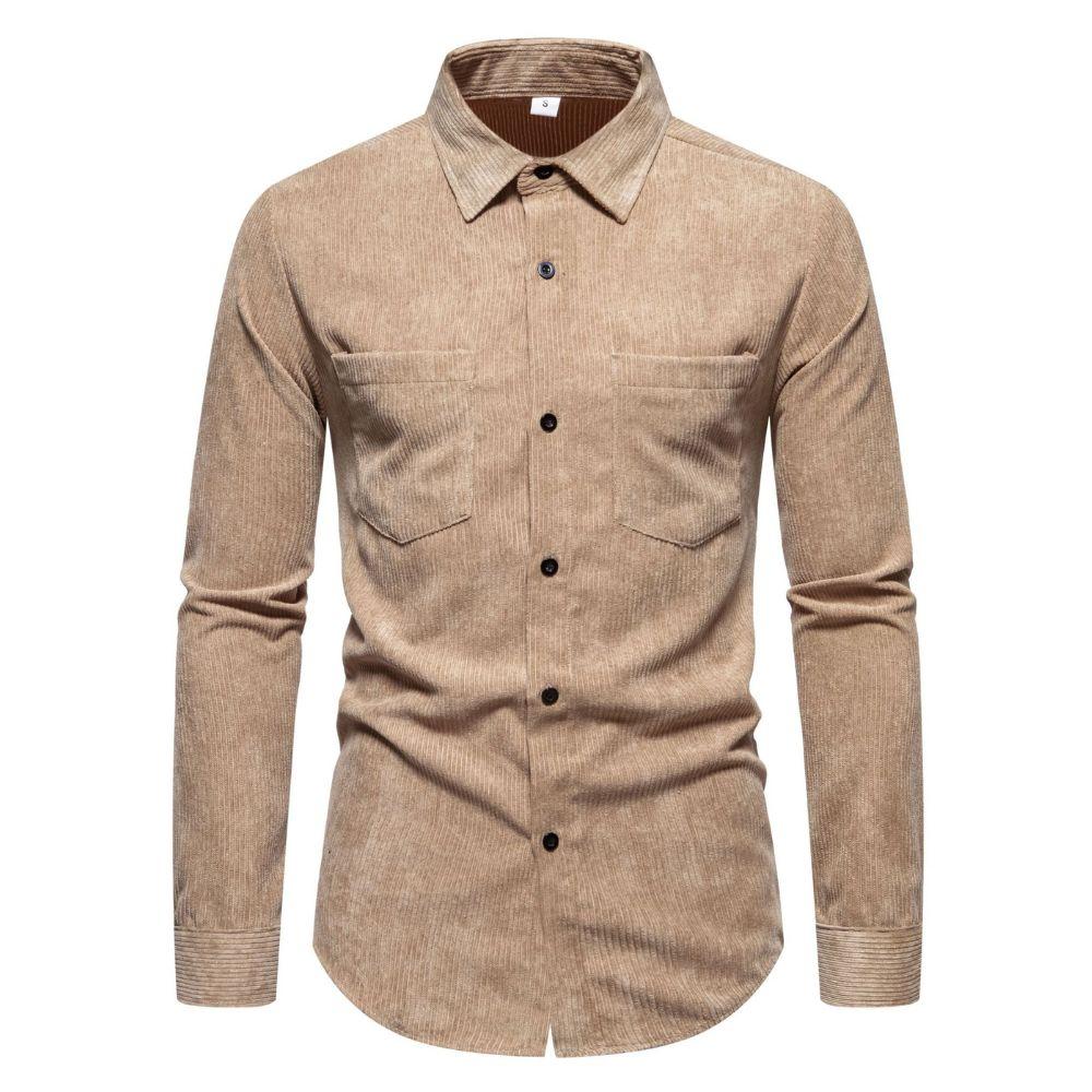 Custom Casual Shirt Light Brown Texture