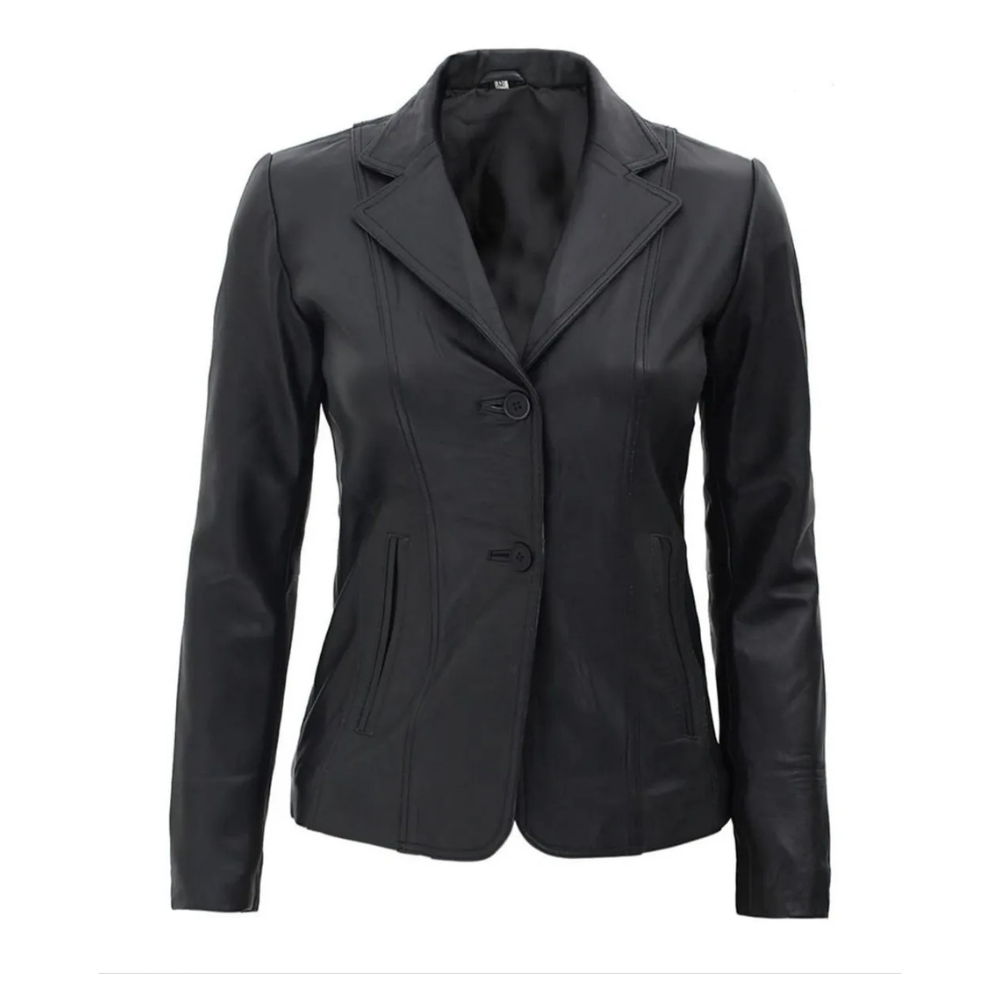 Leather Blazers Dark Grey