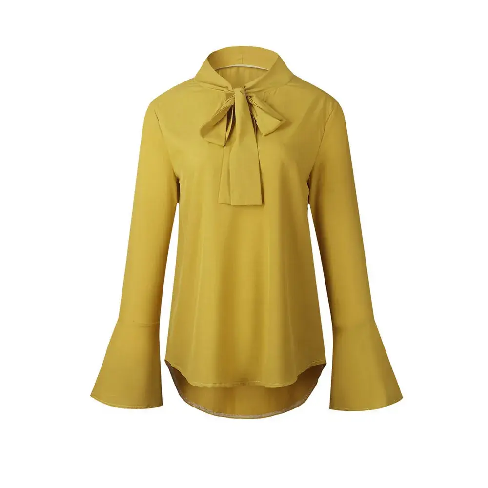 Casual Tops & Blouse Yellow Orange