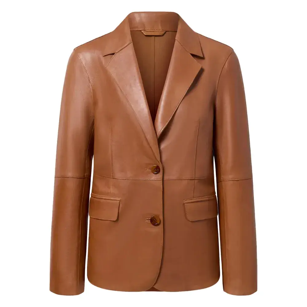 Leather Blazers Light Brown