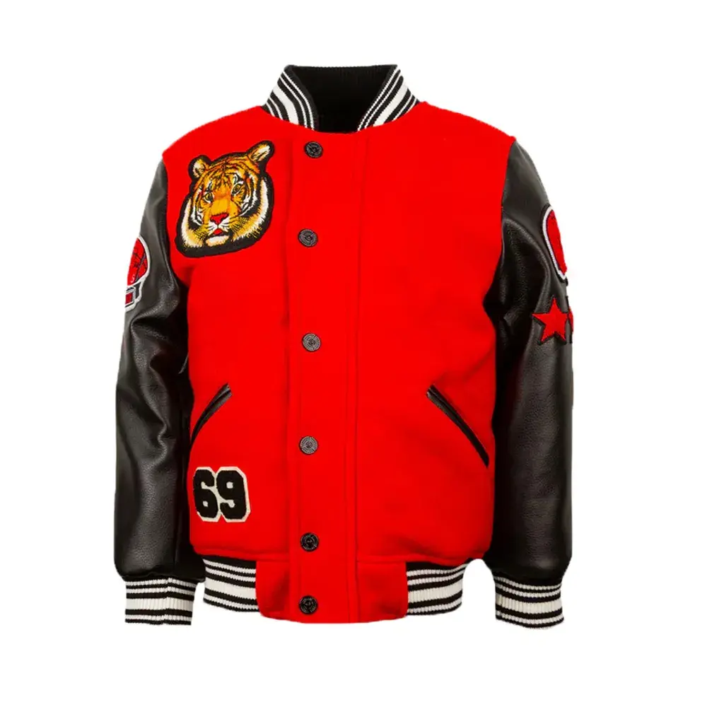 Versity Jackets Orange Black Tiger