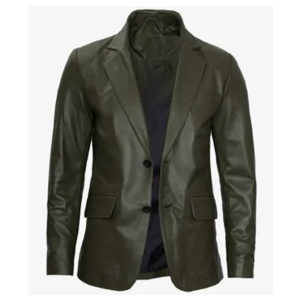 Leather Blazers Green