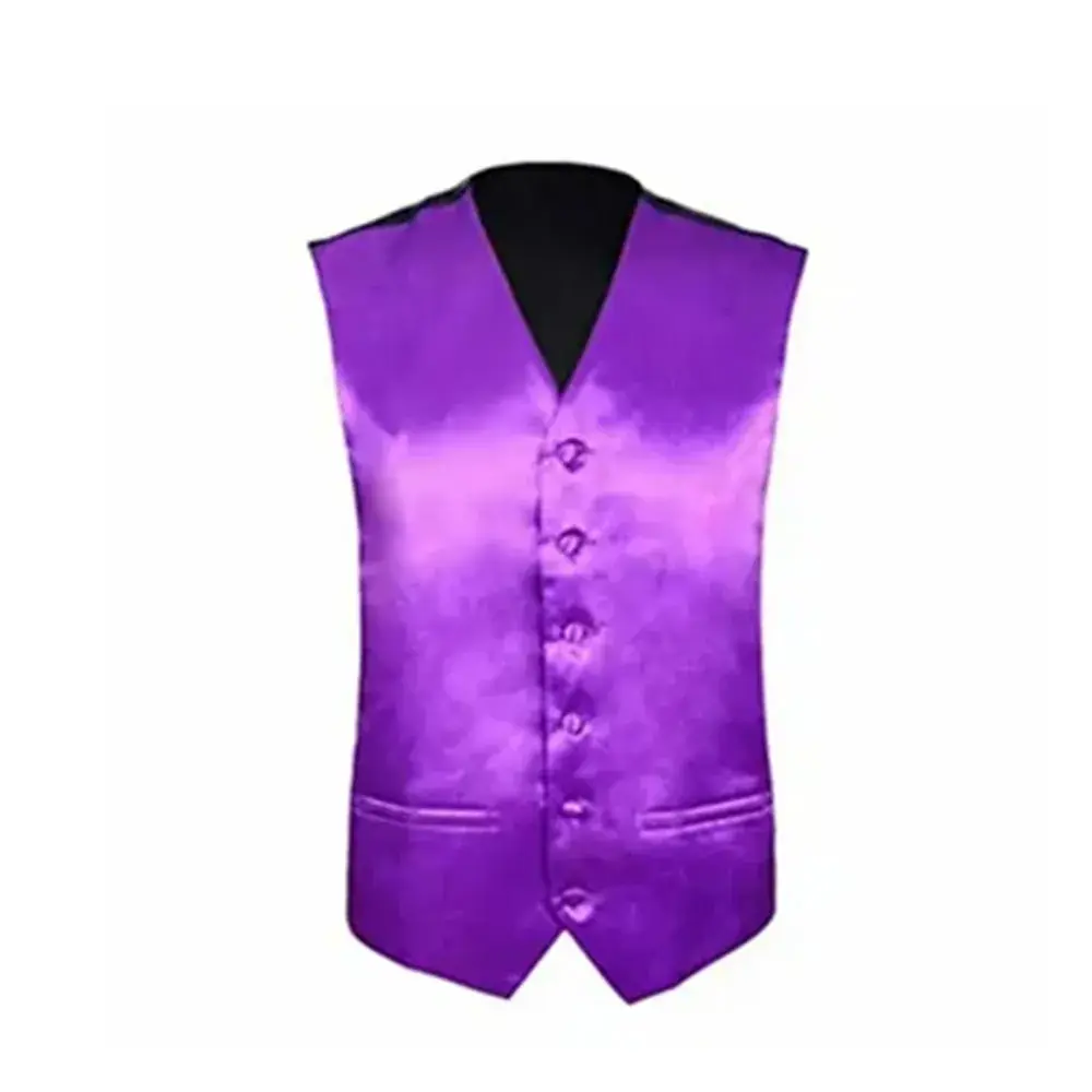 Leather Vest Purple