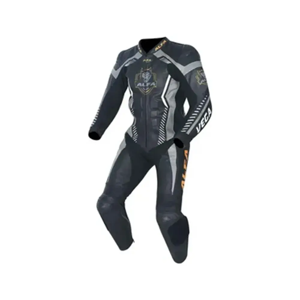 Leather Suit Dark Grey