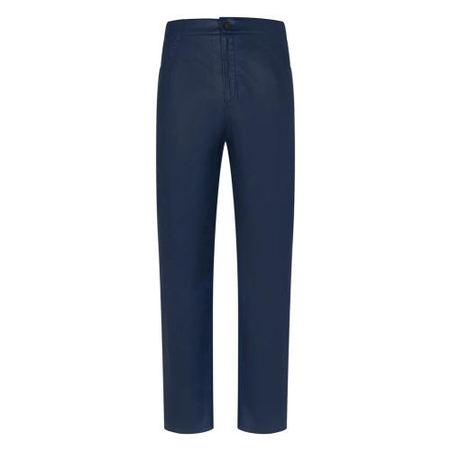 Leather Pants Navy Blue