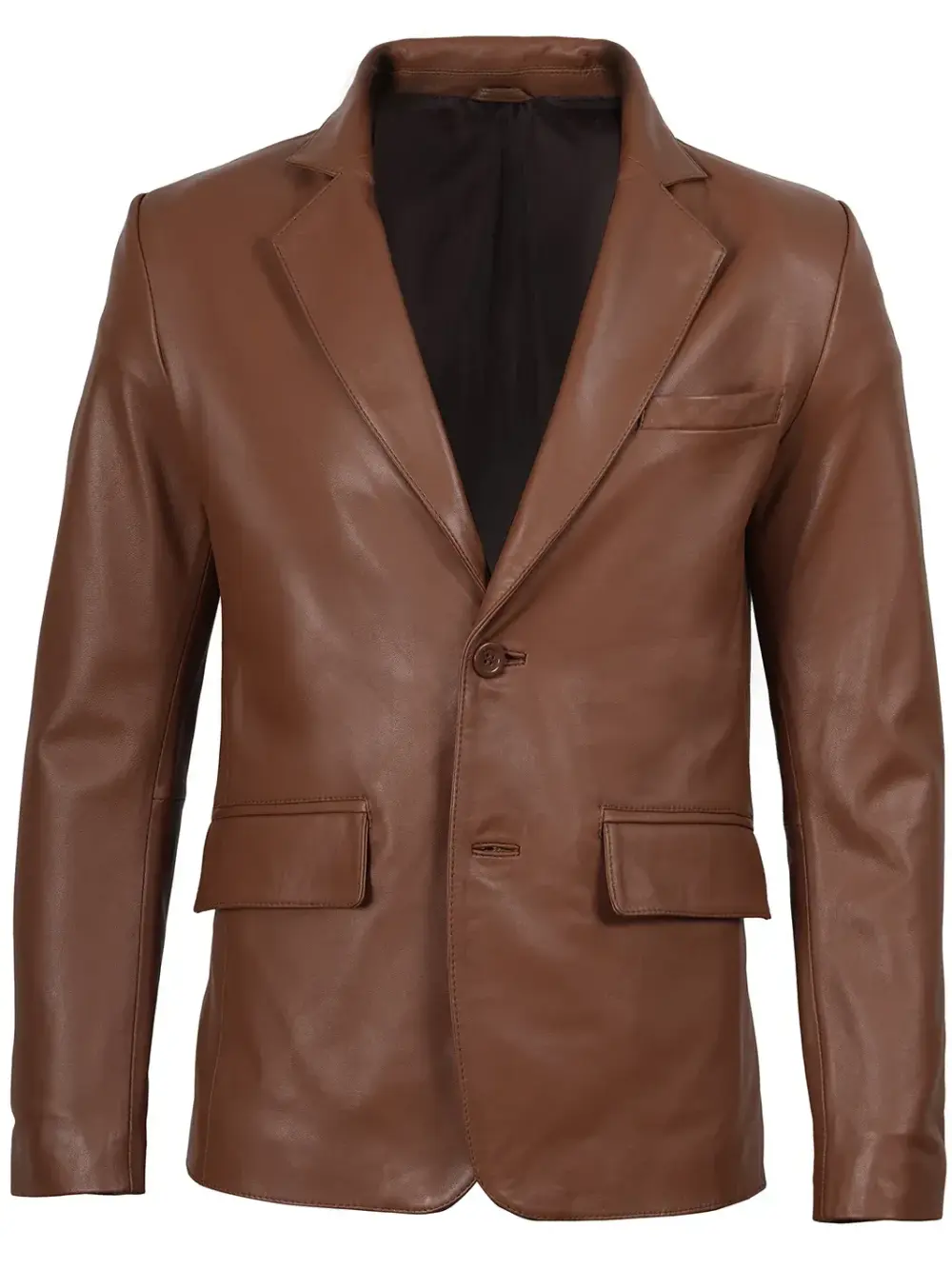 Leather Blazers Brownish